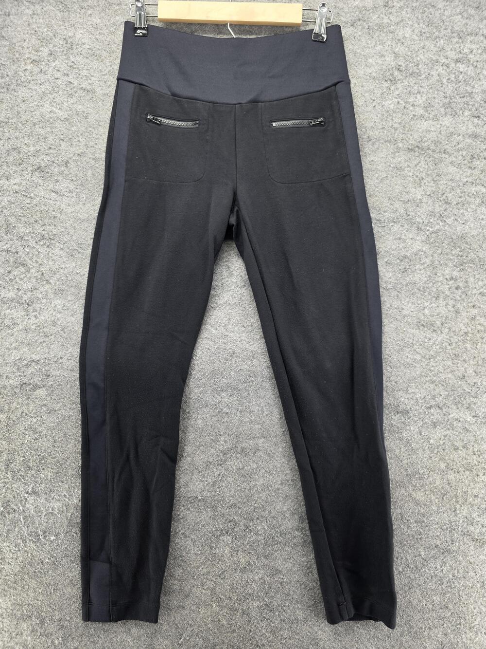 Cabi Pants Womens Small Black Skinny Jegging Pull On Zip Pockets Style 4323